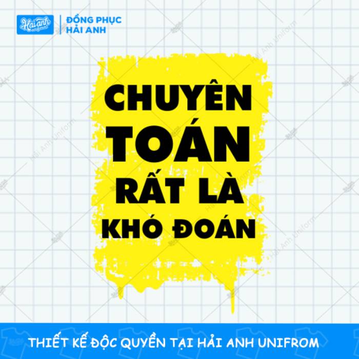 Logo áo lớp chuyên Toán đơn giản nhưng không hề đơn điệu