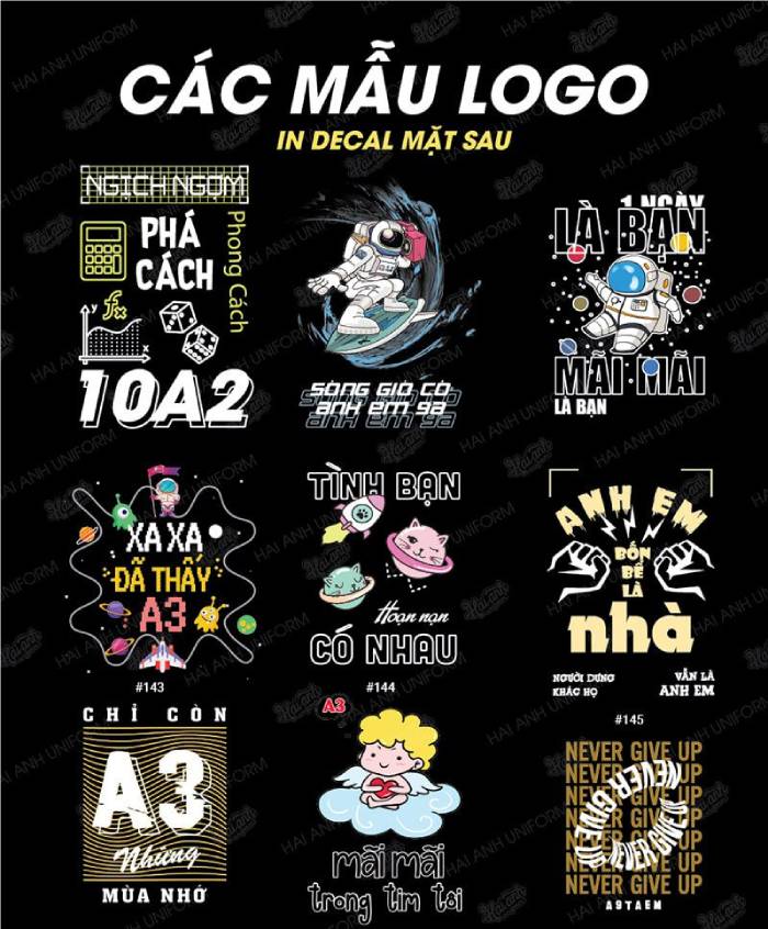 BST hình in decal mặt sau được thiết kế độc quyền bởi Hải Anh