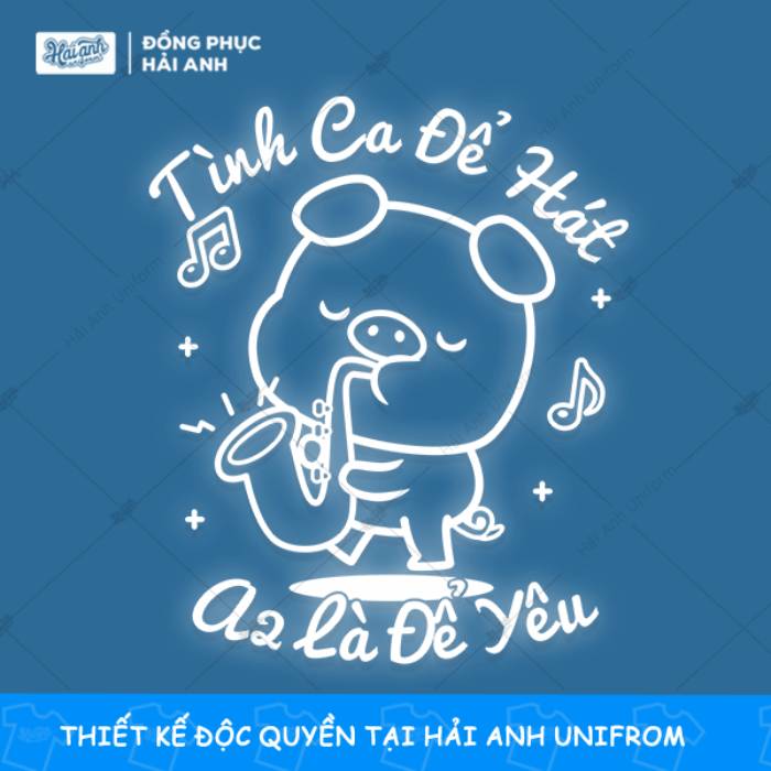 Hình in phản quang cùng slogan độc đáo