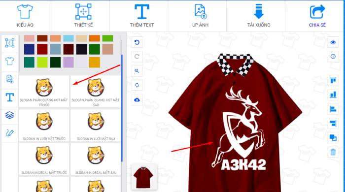 Lựa chọn thêm hình in trên áo, hiện trên website đang cung cấp bộ hình in phần quang và decal