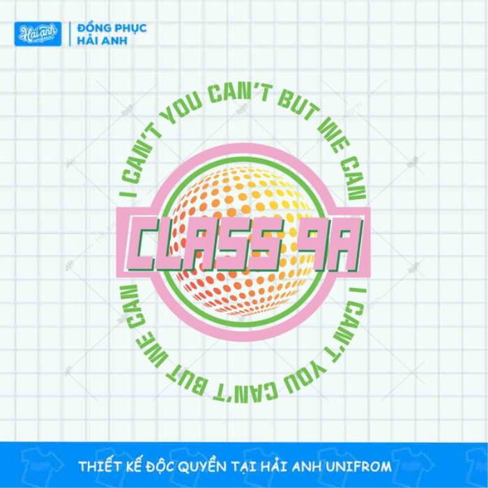 Mẫu Slogan áo lớp tiếng anh màu sắc tươi mới