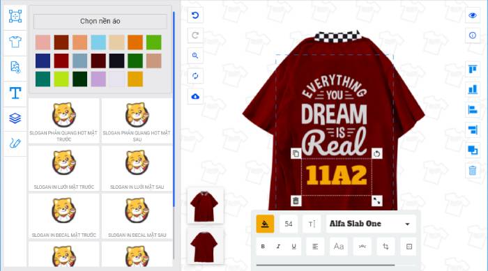 Thêm text để ltaoj thêm slogan theo ý mình