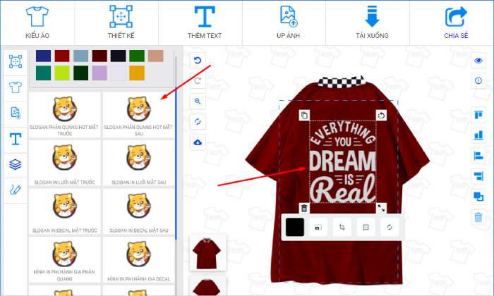 Những lưu ý khi thiết kế áo lớp trên trang web thietkeaolop.vn