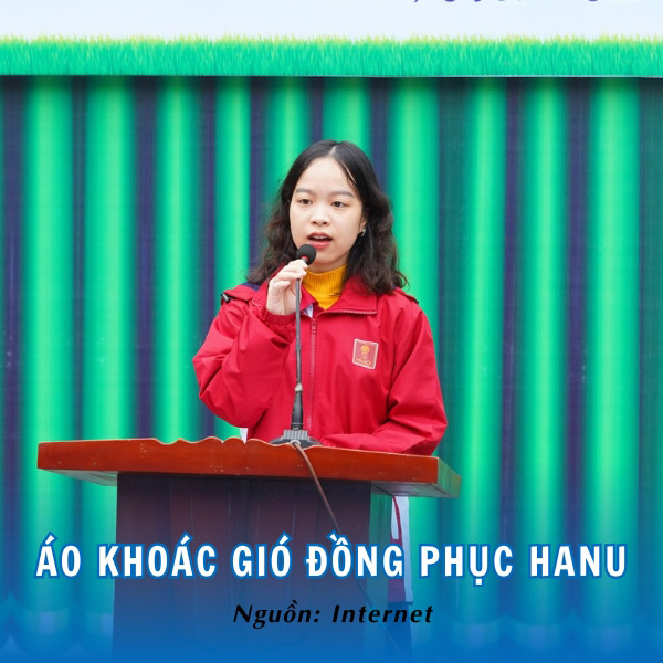 Kiểu áo khoác gió HANU basic, thích hợp với nhiều loại trang phục 