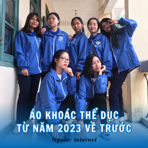 Mẫu áo khoác đồng phục HLU từ năm 2023 về trước 
