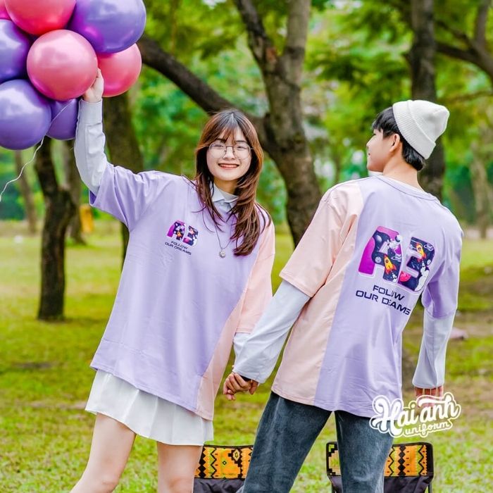 Mẫu áo phù hợp cho cả tập thể lớp, phù hợp cho các buổi đi chơi