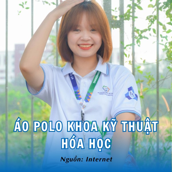 Áo khoa Kỹ thuật Hóa học HCMUT trang nhã, trẻ trung