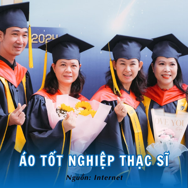 Áo tốt nghiệp Thạc sĩ GDU nổi bật và trang trọng