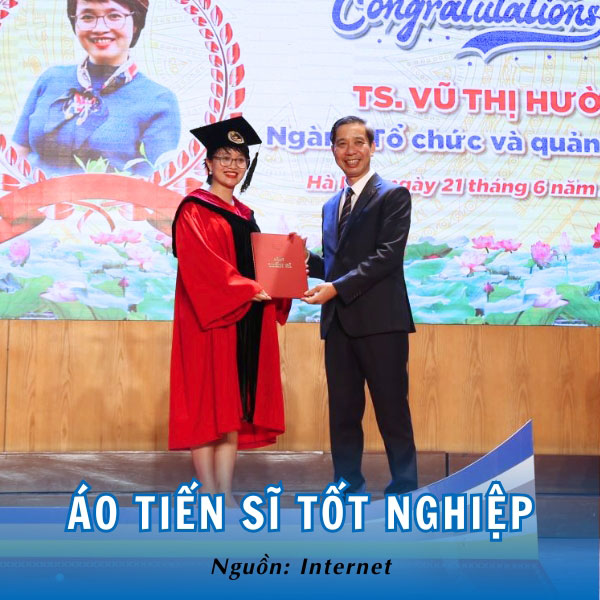 Áo tốt nghiệp Tiến sĩ cao cấp của trường ĐH GTVT
