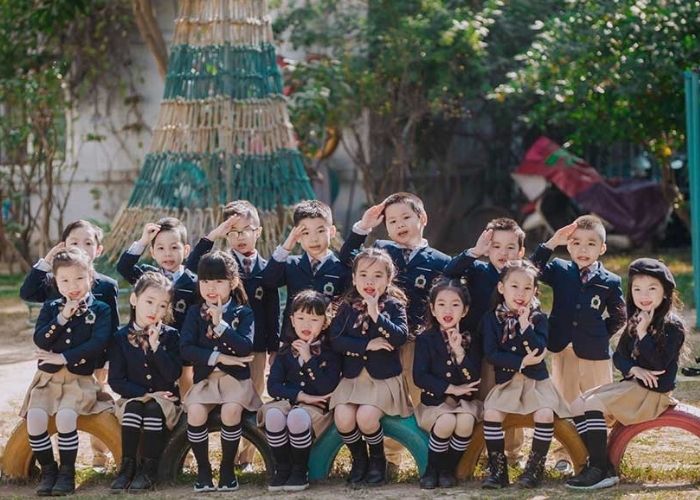 Buổi chụp kỷ yếu của các bé mầm non