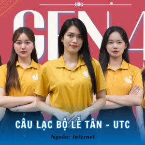 Áo polo vàng ấn tượng Câu Lạc Bộ Lễ Tân - UTC