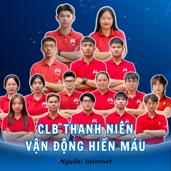 Áo CLB Thanh niên vận động hiến máu rực lửa, nhiệt huyết