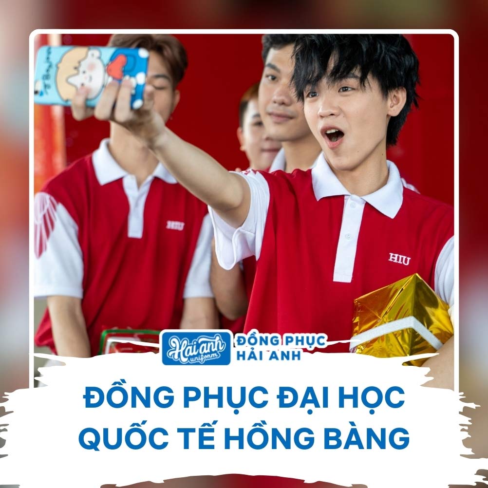 Trang phục đại học quốc tế Hồng Bàng sử dụng chất liệu cao cấp thấm hút mồ hôi tốt