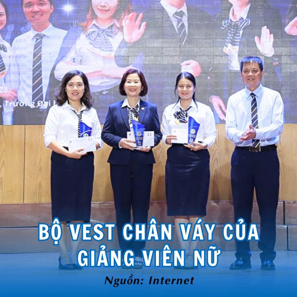 Bộ vest chân váy giảng viên nữ UTC thanh lịch