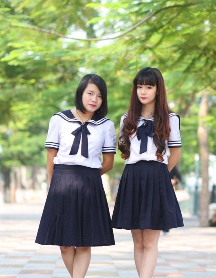Trang phục học sinh Hải Phòng - trường THPT Hàng Hải với thiết kế ấn tượng
