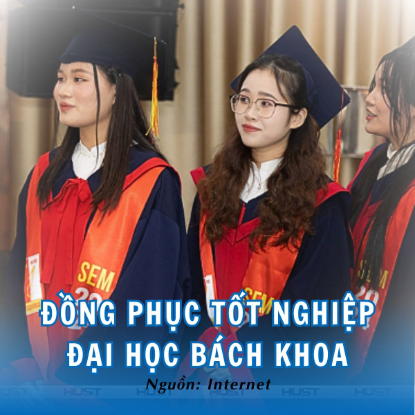 Đồng phục tốt nghiệp ĐH Bách Khoa trang trọng 