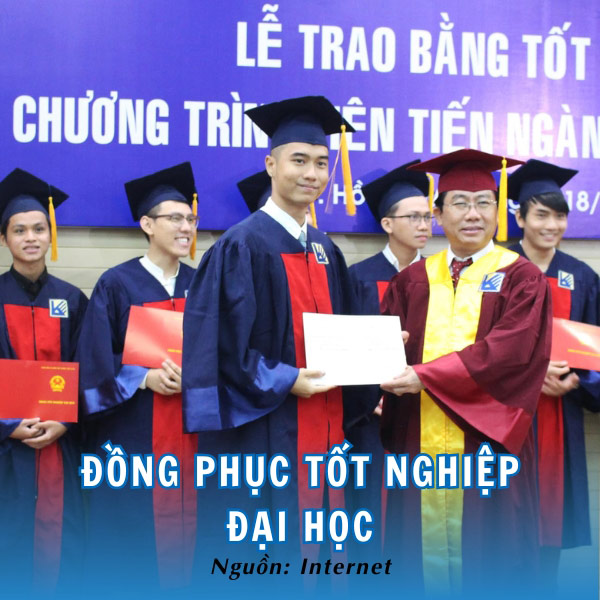 Lễ phục tốt nghiệp Cử nhân với màu xanh dương đầy hoài bão, ước mơ
