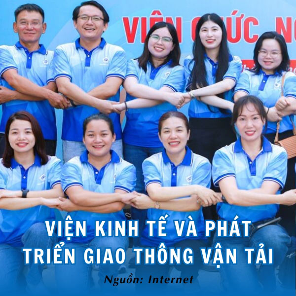 Đồng phục viện kinh tế và phát triển giao thông vận tải mix 2 màu xanh bắt mắt
