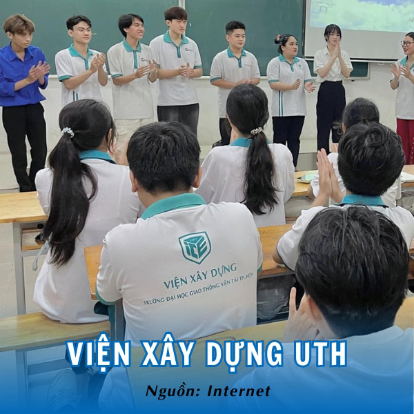 Đồng phục viện xây dựng UTH phối màu hài hòa, ấn tượng