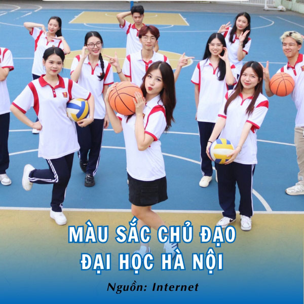 Màu sắc chủ đạo nổi bật của trường đại học Hà Nội