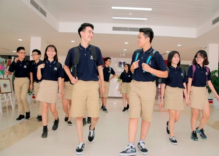 Trang phục học sinh trường Vinschool đẹp ấn tượng