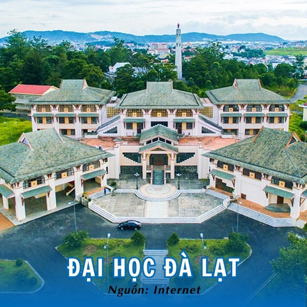 Khuôn viên rộng lớn của trường đại học Đà Lạt 