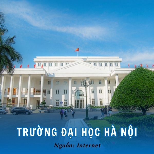 Khuôn viên rộng lớn của trường đại học Hà Nội 