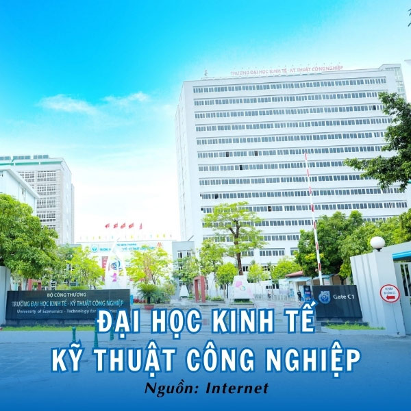 Khuôn viên trường đại học Kinh tế Kỹ thuật Công nghiệp 