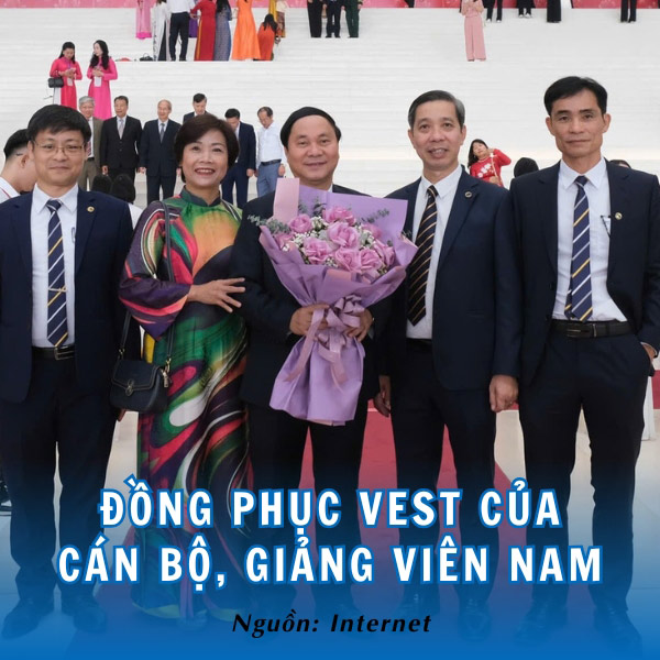 Đồng phục vest giảng viên nam UTC uy nghiêm