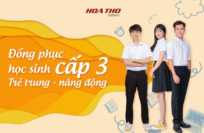 Mẫu đồng phục học sinh cấp 3 được may tại Hoà Thọ