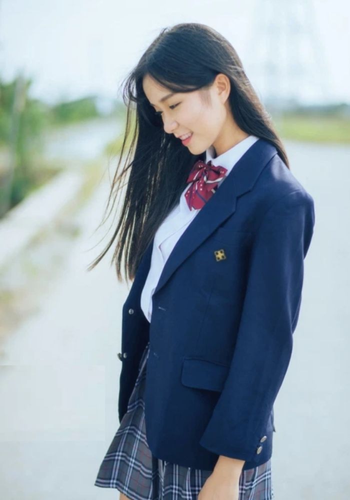 Kiểu áo blazer là trang phục phổ biến của học sinh Nhật