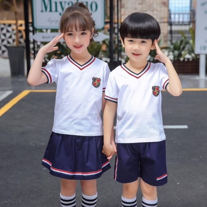 Mẫu áo phông không cổ dành cho học sinh cấp 1