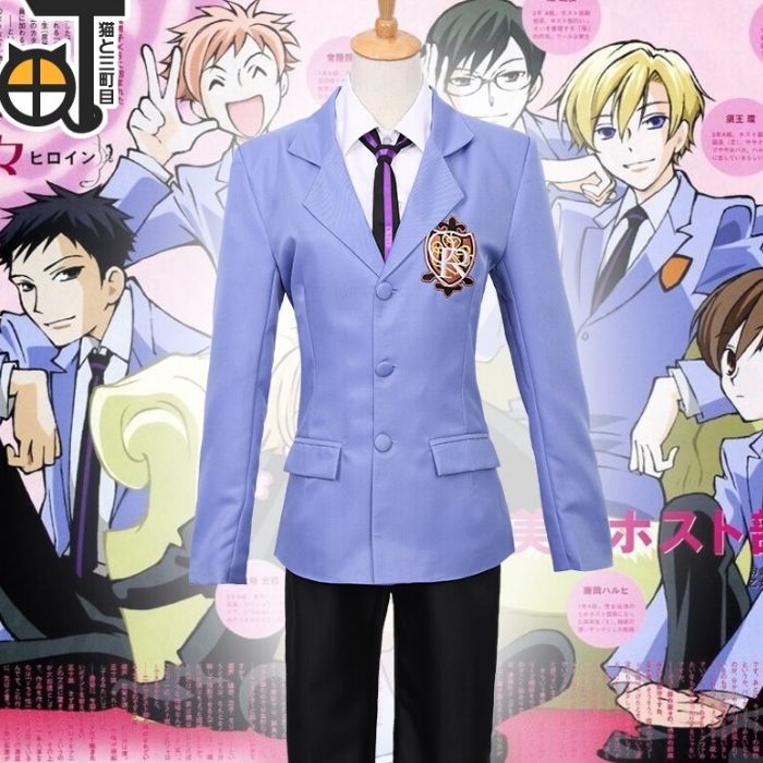 Mẫu quần áo dành cho nam sinh trong phim hoạt hình Ouran Koukou Host Club