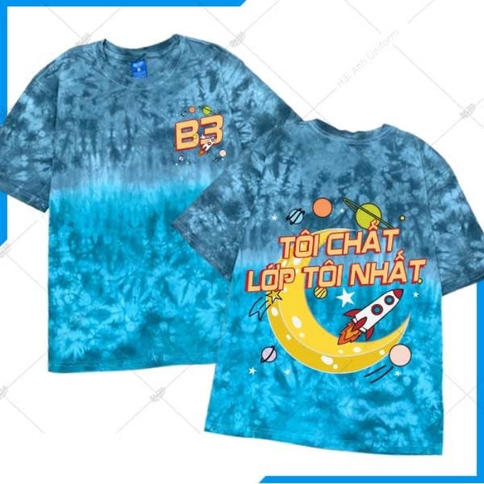 Áo lớp hình in 3D đẹp theo phong cách galaxy