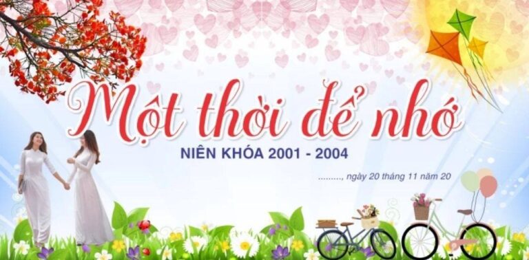 Top 10 phông họp lớp 20 năm thiết kế đẹp, nổi bật nhất