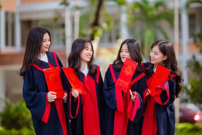 Trang phục tốt nghiệp của sinh viên đại học