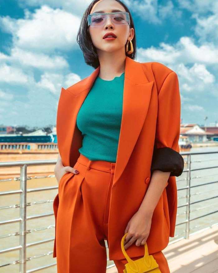 Cách phối màu quần áo nữ theo gam màu nóng - lạnh