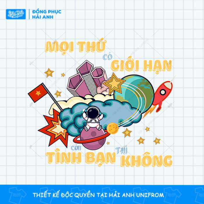 Mẫu logo áo đồng phục lớp thiết kế hình ảnh dễ thương
