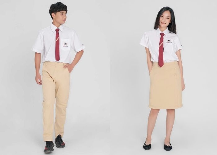 Mẫu trang phục học sinh cấp 2 trường Vinschool