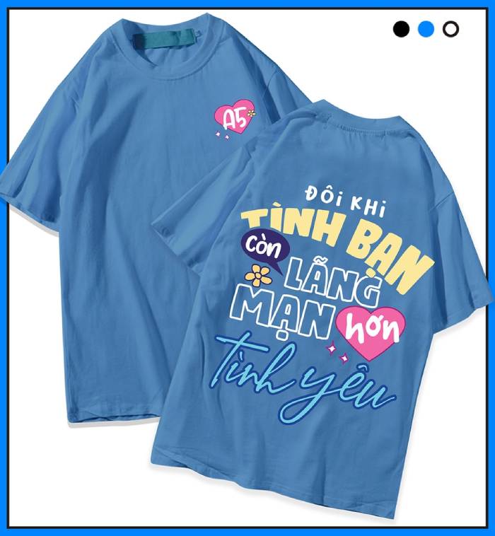Đồng phục lớp 5A5 in hình slogan ý nghĩa