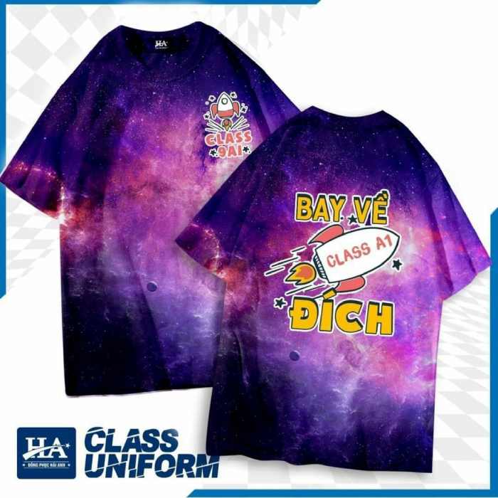 Mẫu áo lớp thiết kế phong cách thời trang Unisex