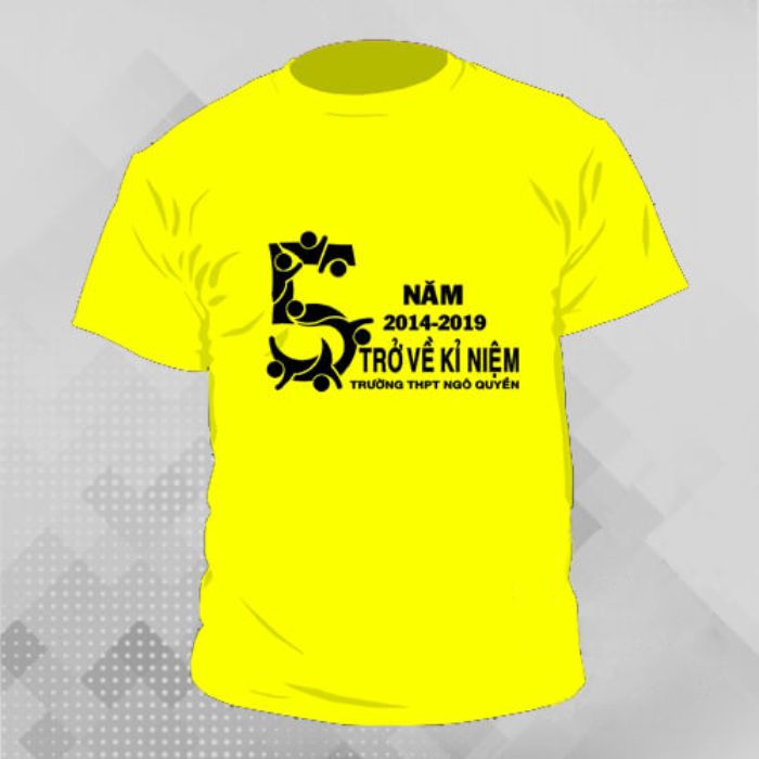 Mẫu hình in áo họp lớp kỷ niệm 5 năm ra trường