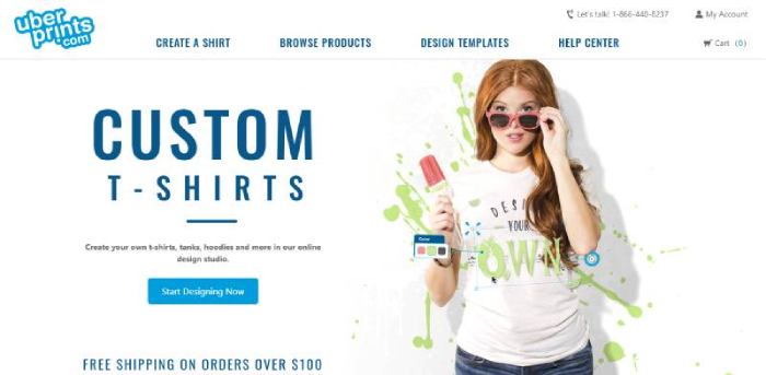Làm logo áo lớp bằng phần mềm Uberprints