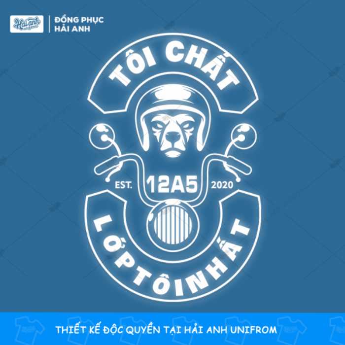 Thiết kế logo áo lớp phản quang hình chú chó