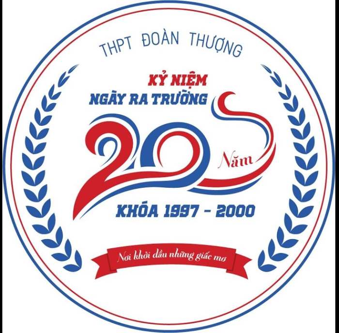 Mẫu logo trên đồng phục kỷ niệm 20 năm ngày ra trường
