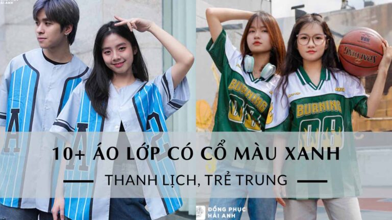 10+ Mẫu Áo Lớp Có Cổ Màu Xanh Thanh Lịch, Trẻ Trung