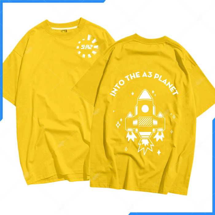 Đồng phục áo lớp oversize màu vàng cam