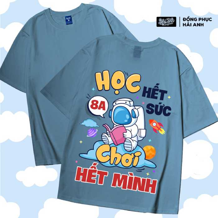 Áo lớp in hình logo và slogan ý nghĩa