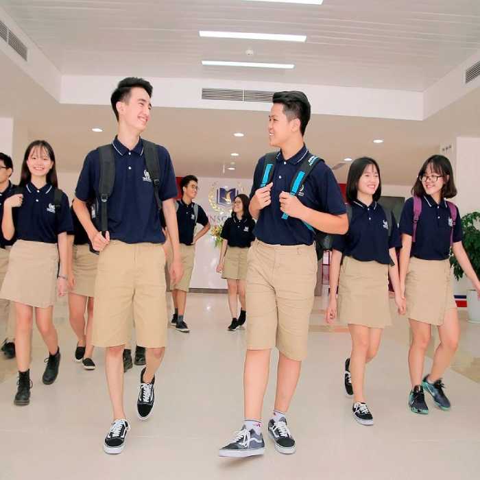 Thiết kế bộ đồng phục học sinh tại ngôi trường Vinschool