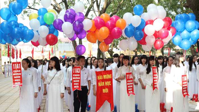 Ngày khai giảng khởi đầu cho năm học mới